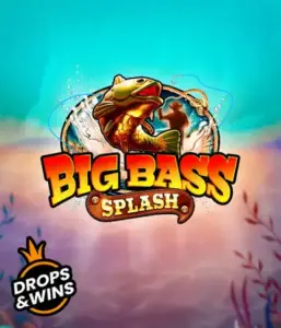 Explore the thrilling adventure of Big Bass Splash slot by Pragmatic Play, featuring a vibrant fish splashing out of water. This graphic depicts the essence of the fishing theme with vivid text and exciting visuals. Perfect for fishing enthusiasts, offering a captivating adventure. 